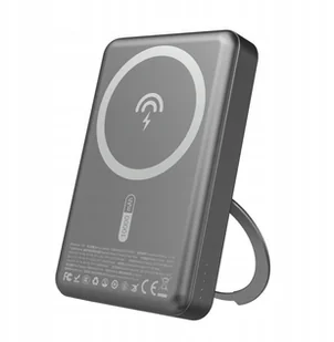 Dudao K28 10000mAh PD 22.5W z MagSafe z metalową obudową i pierścieniem-podstawką - szary - Powerbanki - miniaturka - grafika 1