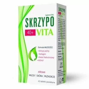 Natur Produkt Pharma Skrzypovita 40+ Włosy, Skóra i Paznokcie 42 tabletki - Nutrikosmetyki - miniaturka - grafika 1