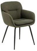 Krzesła - Krzesło Dora Czarny Mat / Alea Zielony 61 - miniaturka - grafika 1