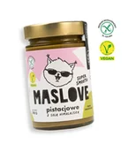 Słodkie kremy i masła - Bezglutenowe Masło Pistacjowe Z Solą Himalajską 290G - Konsystencja Super Smooth - miniaturka - grafika 1