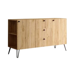 Lewostronna komoda z szufladami dąb craft N9-B05 - Komody - miniaturka - grafika 1