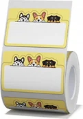 Etykiety do drukarek - EDIBAZZAR NIIMBOT B21 B3S B1 Etykiety psy 50x31mm 220 sztuk Oryginalne - miniaturka - grafika 1