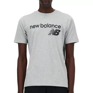 Koszulka New Balance MT41905AG - szara - Koszulki sportowe męskie - miniaturka - grafika 1