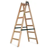 Drabiny - DRABEST Drabina drewniana malarska 2x6 stopniowa 150 kg - miniaturka - grafika 1