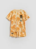 Skarpetki dla dzieci - Reserved - Bawełniana piżama SmileyWorld® - jasnopomarańczowy - miniaturka - grafika 1