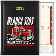 Notesy i bloczki - KALENDARZ DZIENNY TERMINARZ PLANER A5 2025 CZARNY PREZENT DLA KIEROWCY WZ - miniaturka - grafika 1