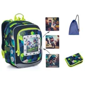 Plecaki szkolne i tornistry - Topgal Komplet szkolny ENDY 24015 SET MEDIUM - miniaturka - grafika 1