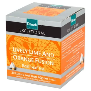 Dilmah Herbata czarna Lime& Orange Fusion 20 torebek - Herbata - miniaturka - grafika 1