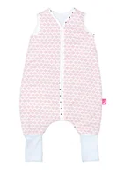 Śpiworki dla dzieci - Mother hood Śpiwór dziecięcy z bawełny z nogami od Motherhood - miły w dotyku śpiworek dziecięcy Öko Tex Standard TOG 2, rozmiar: 1-1,5 lat, różowy klasyczny - miniaturka - grafika 1