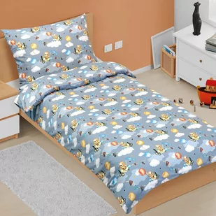 Bellatex Pościel bawełniana Junior Miś w samolocie, 140 x 200 cm, 70 x 90 cm - Pościel dla dzieci - miniaturka - grafika 1