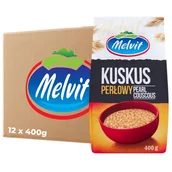 Kasza - MELVIT Kuskus perłowy 400 g x 12 sztuk - miniaturka - grafika 1