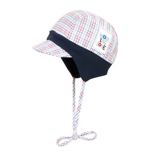 Czapki damskie - Chłopięca czapka sznurowana z daszkiem, niebieski, rozmiar 43 - grafika 1