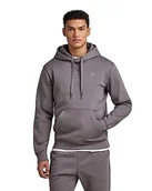 Bluzy męskie - G-STAR RAW Męska bluza z kapturem Premium Core z długim rękawem, Szary (Rabbit D16121-c235-g077), M - miniaturka - grafika 1