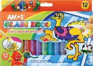 Farby i media malarskie - Amos, farby Witrażowe, GD10P12R - miniaturka - grafika 1