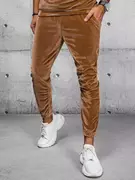 Spodnie męskie - Spodnie męskie kamelowe Dstreet UX3901 - miniaturka - grafika 1