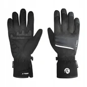 Rękawiczki rowerowe - Rękawiczki Rowerowe Zimowe Męskie Żelowe Dotykowe Wodoodporne Żelowe PRO S - miniaturka - grafika 1