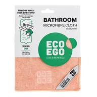Ściereczki, gąbki, czyściki - Ściereczka z mikrofibry BATHROOM do czyszczenia wycierania łazienki 40 x 40 cm dociera do każdego zakamarka ekologiczna z recyklingu ECO EGO - miniaturka - grafika 1