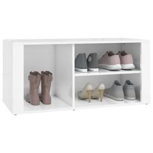 Lumarko Szafka na buty, wysoki połysk, biała, 100x35x45 cm - Szafki na buty - miniaturka - grafika 5