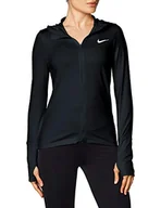 Bluzy damskie - Nike damska bluza z kapturem W Nk Elmnt czarny Black/Reflective Silver X-L - miniaturka - grafika 1