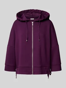 Bluza rozpinana o kroju regular fit z mieszanki wiskozy z rękawem o dł. 7/8 - Bluzy damskie - miniaturka - grafika 1