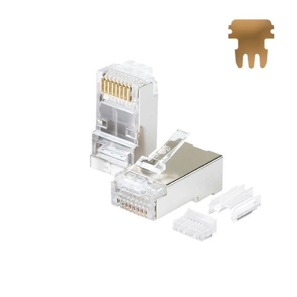Wtyk RJ45 FTP STP kat. 6A, drut, Netrack (50 szt)