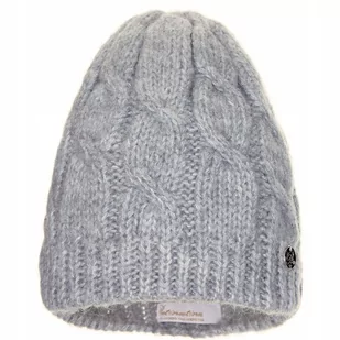 Czapka zimowa damska BELLA Jasny szary - Czapki damskie - miniaturka - grafika 1
