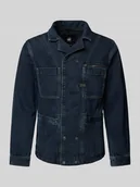 Kurtki męskie - Kurtka jeansowa z naszywką z logo model ‘Correct’ - miniaturka - grafika 1