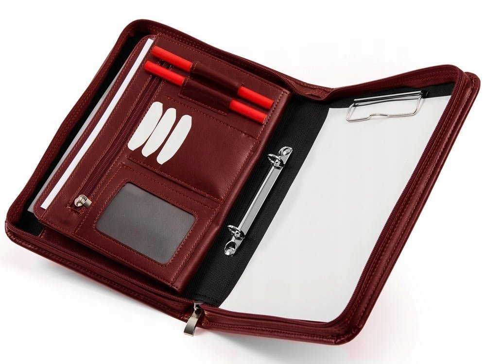 Bordowa Aktówka Teczka Na Dokumenty Biwuar #8 A5