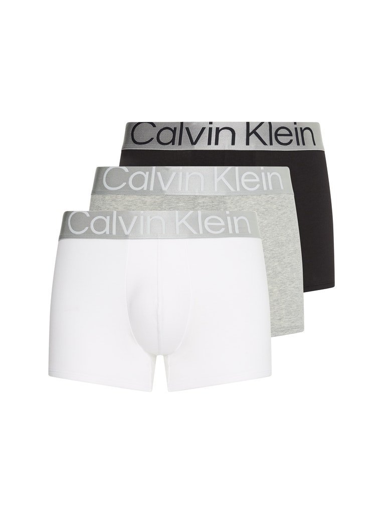 Calvin Klein Bokserki Męskie Trunk 3Pk White/Gray/Black 000Nb3130A Mpi Xl