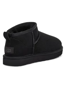 UGG Skórzane botki w kolorze czarnym - Botki damskie - miniaturka - grafika 1