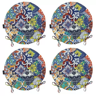 Zestaw Poduszek Na Krzesło Okrągłe Dalia 40 487 (4 Szt.) - Poduszki na krzesła Zestaw Poduszek Na Krzesło Okrągłe Dalia 40 487 (4 Szt.) - Poduszki na krzesła - miniaturka - grafika 1