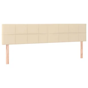 Łóżko kontynentalne z materacem, kremowe, tkanina, 160x200 cm Lumarko! - Łóżka dla dzieci i młodzieży - miniaturka - grafika 7