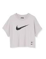 Koszulki i topy damskie - Nike damski W Nsw Swsh Top Ss T-shirt z krótkim rękawem Silver Lilac/(Black) XL - miniaturka - grafika 1