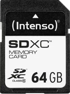 Intenso SDXC Class 10 64GB (3411490) - Karty pamięci - miniaturka - grafika 1