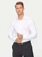 Koszule męskie - Calvin Klein Koszula K10K113182 Biały Slim Fit - miniaturka - grafika 1