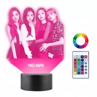 Lampy stojące - Lampka Nocna 3D LED Black Pink Prezent - miniaturka - grafika 1