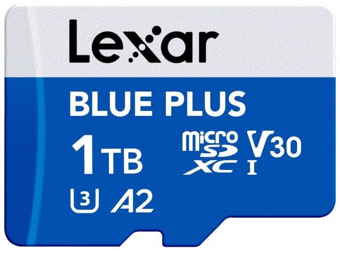 lexar Karta pamięci microSD 1TB C10 A2 U3 V30 170MB/s Blue Plus LMSBLPL001T-BNANG