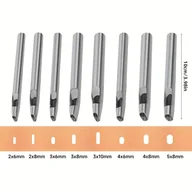 Rękodzieło - TEMU Zestaw 8, płaski narzędzie do dziurkowania skóry, narzędzie do rzeźbienia skóry, narzędzie do ręcznego dziurkowania skóry, narzędzie do ręcznego - miniaturka - grafika 1