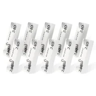 Akcesoria do paznokci - Aba Group Blok Polerski do Paznokci Biały 240/240 Zestaw 10szt - miniaturka - grafika 1