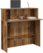 Biurka - Biurko vidaXL Biurko recepcyjne Stare drewno 100x50x103,5 cm Drewno klejone - miniaturka - grafika 1