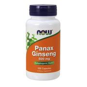 Suplementy naturalne - Now® Foods NOW Panax Ginseng (żeń-szeń), 500 mg, 100 kapsułek - miniaturka - grafika 1