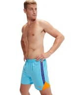 Kąpielówki męskie - Speedo Szorty kąpielowe "Eco H-Boom" w kolorze błękitno-pomarańczowym - miniaturka - grafika 1