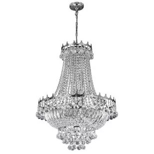 Searchlight Żyrandol kryształowy Versailles chrom 55 cm - Lampy sufitowe - miniaturka - grafika 1