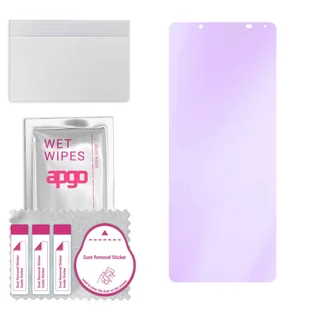 Szkło ochronne na ekran Hybrydowe 9H z filtrem ANTI-BLUE zamiennik hartowanego do Sony Xperia 1 V - apgo hybrid ANTI-BLUE Flexible Hybrid Glass... - Szkła hartowane na telefon - miniaturka - grafika 1