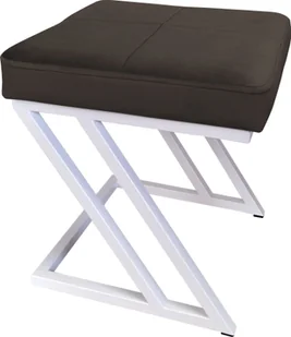 Atos Pufa ZETA LOFT taboret podnóżek podstawa biała MG05 - Pufy i podnóżki - miniaturka - grafika 1