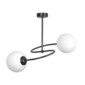Lampy sufitowe - Emibig Selbi lampa sufitowa 2-punktowa czarna 734/2B - miniaturka - grafika 1