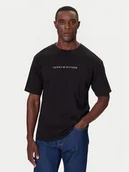 Koszulki męskie - Tommy Hilfiger T-Shirt UM0UM03685 Czarny Relaxed Fit - miniaturka - grafika 1