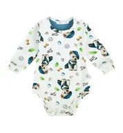 Body dla niemowląt - Ewa Collection, Body dziecięce z długim rękawem, Piesek, rozmiar 80 - miniaturka - grafika 1