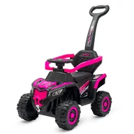 Chodziki - Dziecięcy Elektryczny Jeździk Baby Mix Ruggy Z Prowadnikiem Różowy - miniaturka - grafika 1