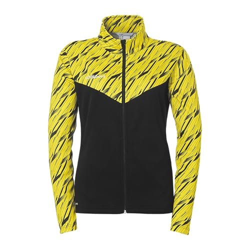 uhlsport Piłka nożna Progressive 28 Poly damska kurtka treningowa kurtka sportowa bluza bez kaptura ze stójką i kieszeniami na zamek błyskawiczny – taliowany krój damski